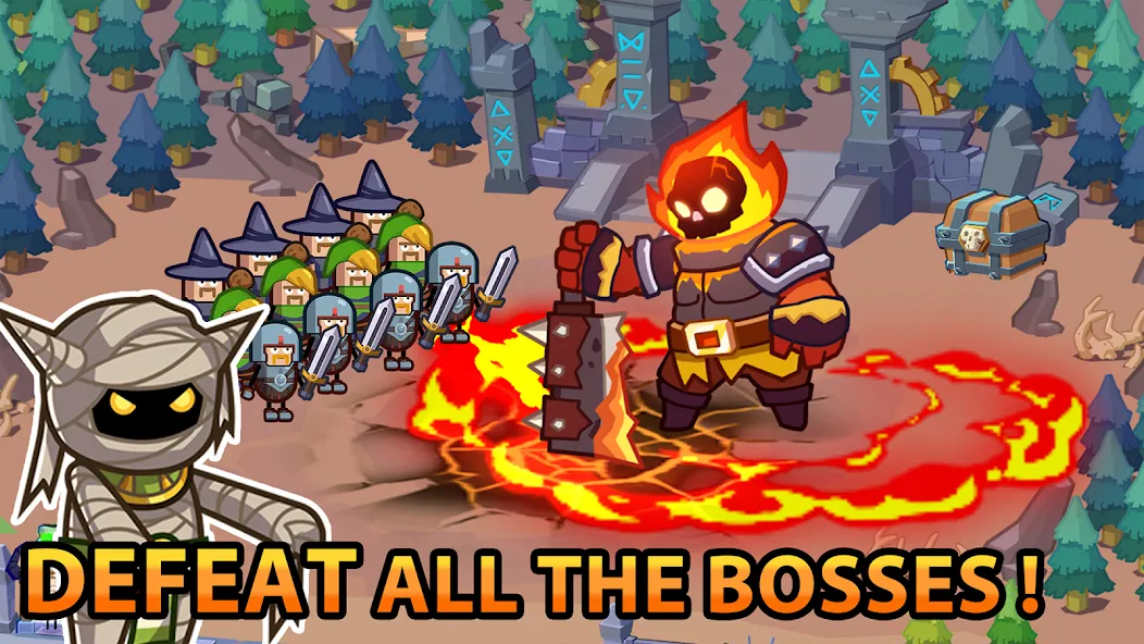 Hero Making Tycoon: Idle Games (Хиро Мейкинг Тайкун) [МОД: Меню, Бесконечные монеты и Открытые уровни] Screenshot 2