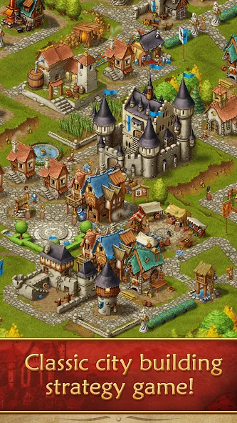 Townsmen [МОД: Меню, Бесконечные монеты и Открытые уровни] Screenshot 1