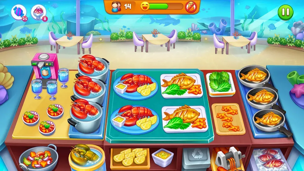 Cooking Restaurant Food Games [МОД: Много монет, Открытые уровни и Мега MOD] Screenshot 4