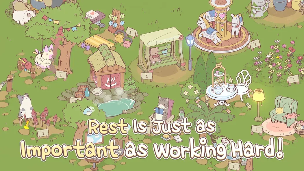 Cats & Soup - Cute Cat Game [МОД: Бесконечные деньги, Монеты и Мега MOD] Screenshot 3