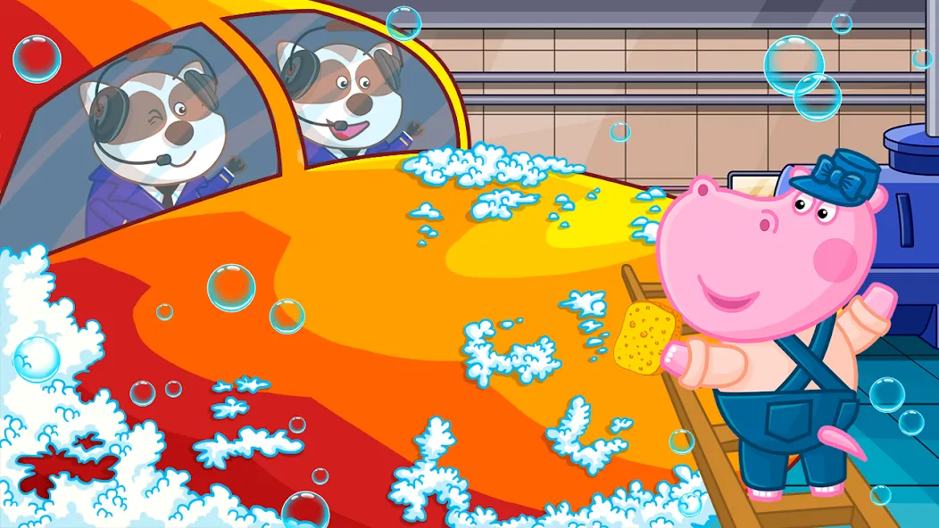 Hippo: Airport Profession Game [МОД: Много денег, Монет и Все открыто] Screenshot 3
