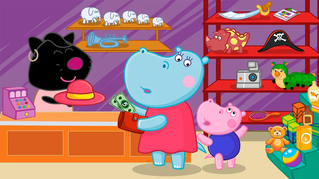Hippo: Airport Profession Game [МОД: Много денег, Монет и Все открыто] Screenshot 5