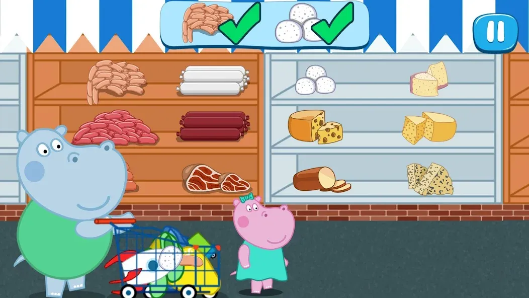 Kids Supermarket: Shopping [МОД: Деньги, Монеты и Меню MOD] Screenshot 3