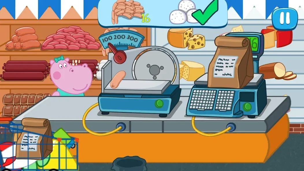 Kids Supermarket: Shopping [МОД: Деньги, Монеты и Меню MOD] Screenshot 4
