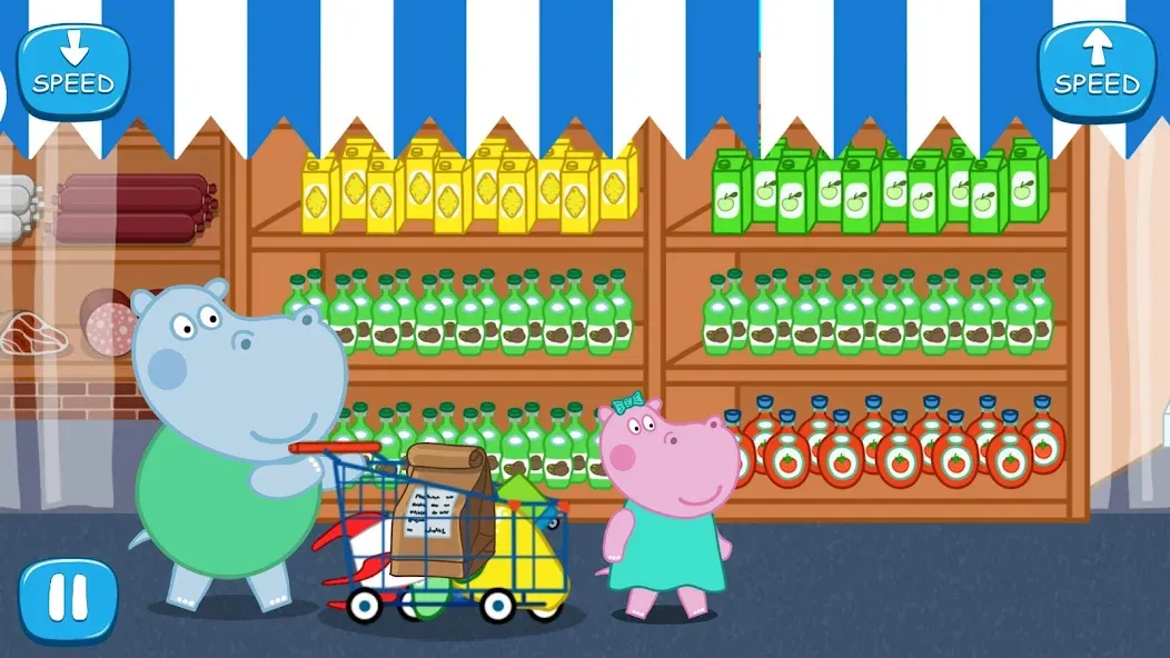 Kids Supermarket: Shopping [МОД: Деньги, Монеты и Меню MOD] Screenshot 5