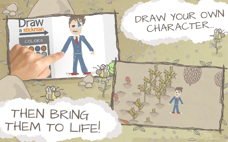 Draw a Stickman: EPIC Free (Нарисуй палочного человечка) [МОД: Деньги, Монеты и Меню MOD] Screenshot 2