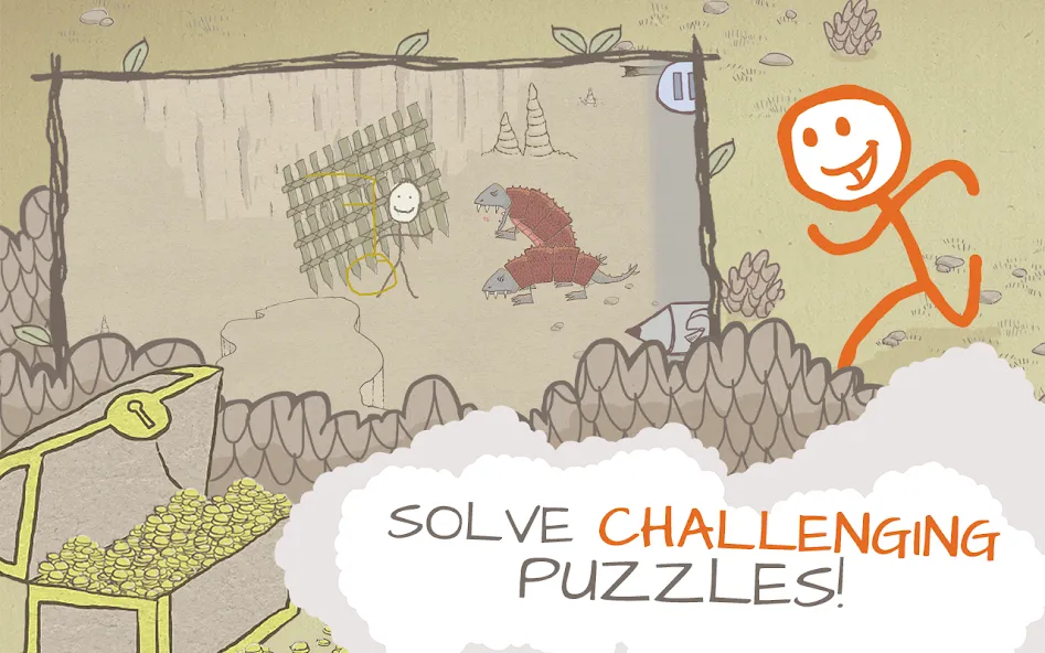 Draw a Stickman: EPIC Free (Нарисуй палочного человечка) [МОД: Деньги, Монеты и Меню MOD] Screenshot 5