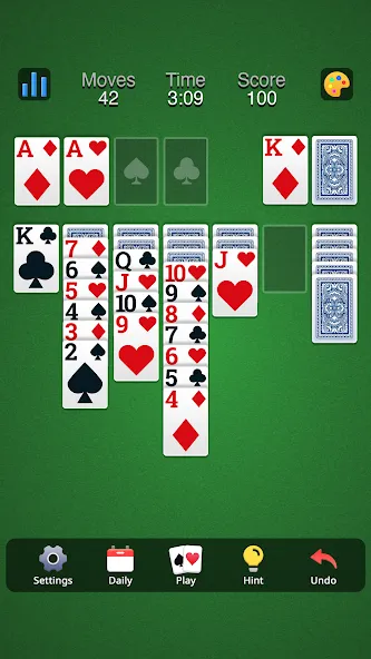 Classic Solitaire - Klondike (Солитер Клондайк Классик) [МОД: Бесконечные деньги, Монеты и Мега MOD] Screenshot 5