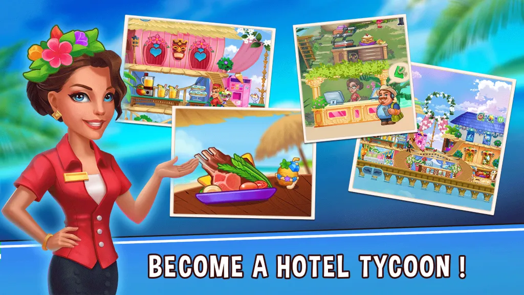 Hotel Empire Fever (Отель Империя Фивер) [МОД: Много денег, Монет и Все открыто] Screenshot 2