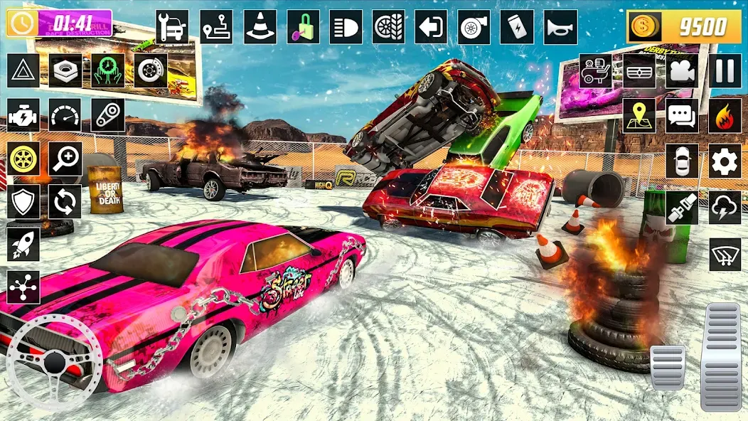 X Demolition Derby : Car Games [МОД: Бесконечные деньги, Монеты и Мега MOD] Screenshot 4