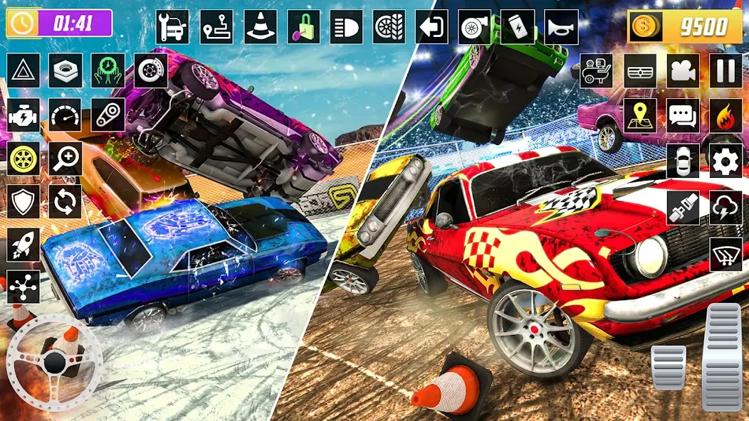X Demolition Derby : Car Games [МОД: Бесконечные деньги, Монеты и Мега MOD] Screenshot 5
