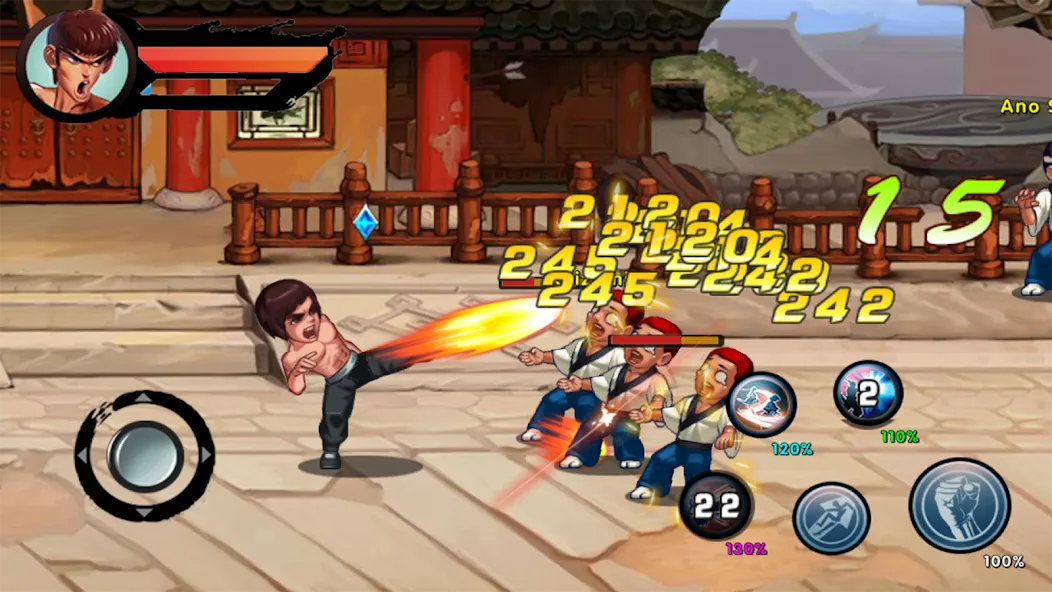 Kung Fu Attack: Final Fight (Кунгфу Атака) [МОД: Бесконечные деньги, Монеты и Мега MOD] Screenshot 1