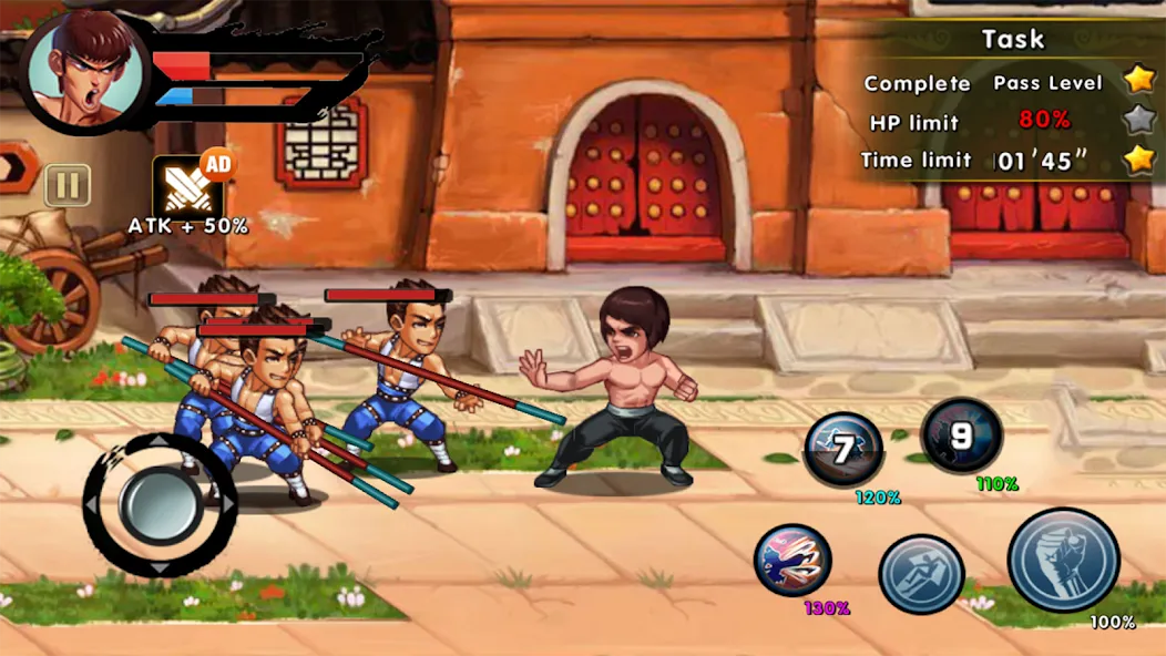 Kung Fu Attack: Final Fight (Кунгфу Атака) [МОД: Бесконечные деньги, Монеты и Мега MOD] Screenshot 2