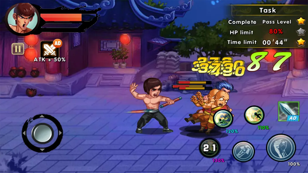 Kung Fu Attack: Final Fight (Кунгфу Атака) [МОД: Бесконечные деньги, Монеты и Мега MOD] Screenshot 3