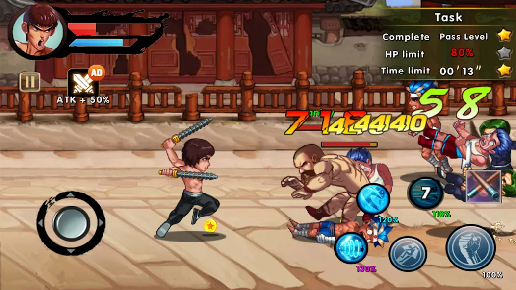 Kung Fu Attack: Final Fight (Кунгфу Атака) [МОД: Бесконечные деньги, Монеты и Мега MOD] Screenshot 4