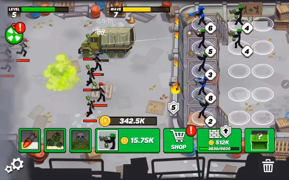 Stickman Defenders: Stick War [МОД: Бесконечные деньги, Монеты и Мега MOD] Screenshot 4