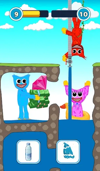 Hugy's Funny Animated Story [МОД: Деньги, Монеты и Меню MOD] Screenshot 5