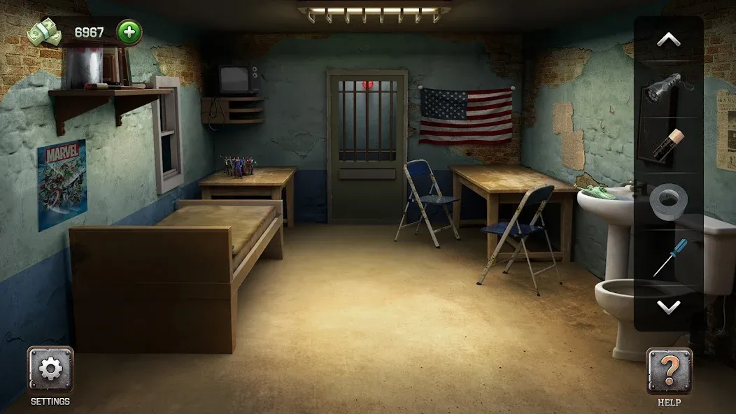 100 Doors - Escape from Prison (сто) [МОД: Все открыто, Дополнительные деньги и Меню MOD] Screenshot 2