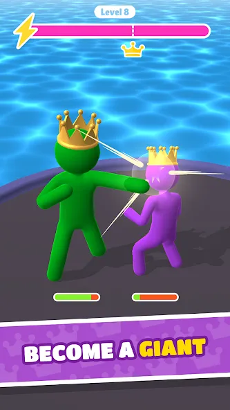 Giant Rush! - Fighting Games [МОД: Все открыто, Дополнительные деньги и Меню MOD] Screenshot 3