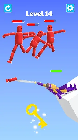 Ragdoll ninja: Imposter hero (Рагдолл Ниндзя) [МОД: Бесконечные деньги, Монеты и Мега MOD] Screenshot 3