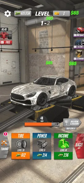Dyno 2 Race - Car Tuning (Дино 2 Гонка) [МОД: Бесконечные деньги, Монеты и Мега MOD] Screenshot 3
