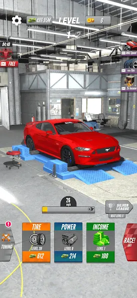 Dyno 2 Race - Car Tuning (Дино 2 Гонка) [МОД: Бесконечные деньги, Монеты и Мега MOD] Screenshot 4