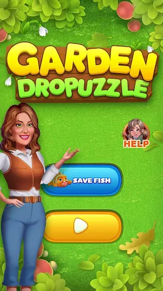Garden Dropuzzle (Гарден Дропазл) [МОД: Много денег, Монет и Все открыто] Screenshot 1