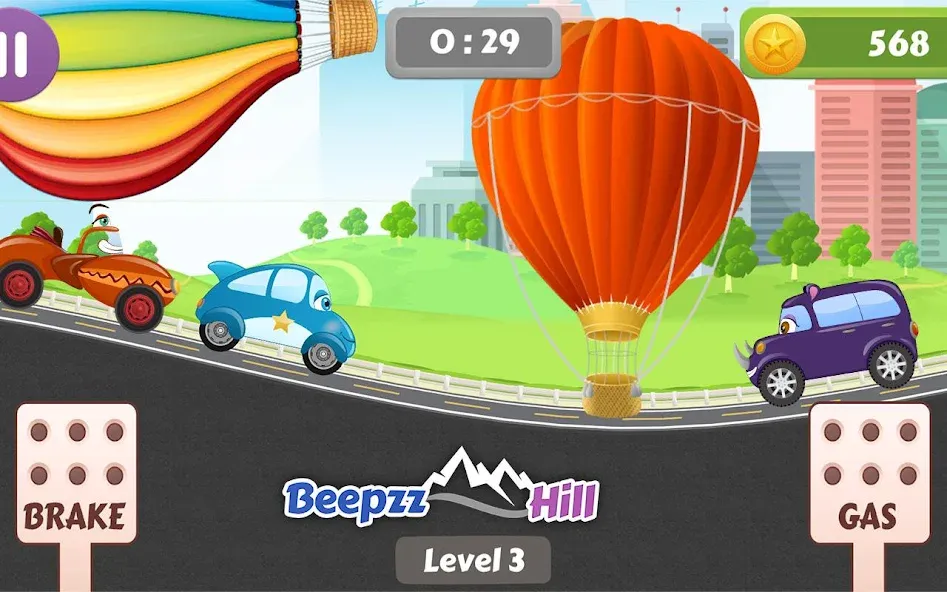 Car Racing game for toddlers [МОД: Много денег, Монет и Все открыто] Screenshot 2