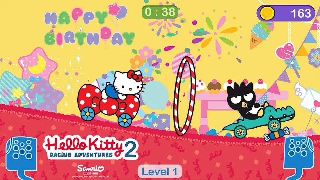 Hello Kitty games - car game [МОД: Деньги, Монеты и Меню MOD] Screenshot 1