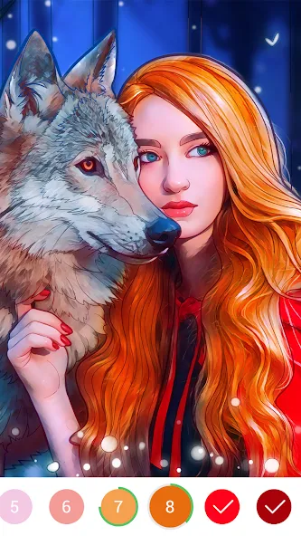 Coloring Book: Color by Number (Колоринг Бук) [МОД: Все открыто, Дополнительные деньги и Меню MOD] Screenshot 2