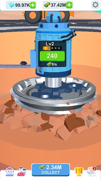 Idle Dig Factory [МОД: Бесконечные деньги, Монеты и Мега MOD] Screenshot 1