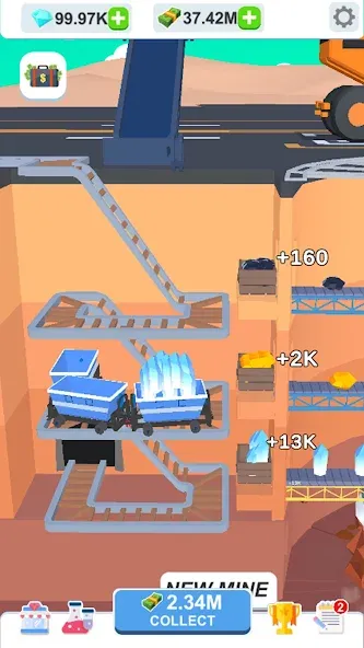 Idle Dig Factory [МОД: Бесконечные деньги, Монеты и Мега MOD] Screenshot 3
