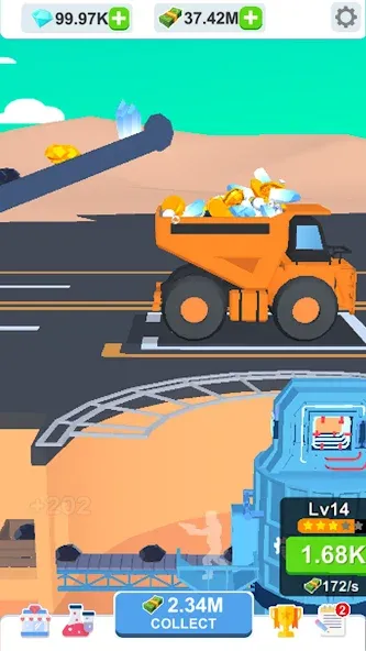 Idle Dig Factory [МОД: Бесконечные деньги, Монеты и Мега MOD] Screenshot 4