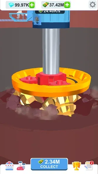 Idle Dig Factory [МОД: Бесконечные деньги, Монеты и Мега MOD] Screenshot 5