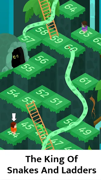 Snakes and Ladders Board Games [МОД: Меню, Бесконечные монеты и Открытые уровни] Screenshot 1