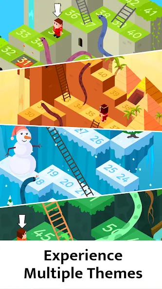Snakes and Ladders Board Games [МОД: Меню, Бесконечные монеты и Открытые уровни] Screenshot 2