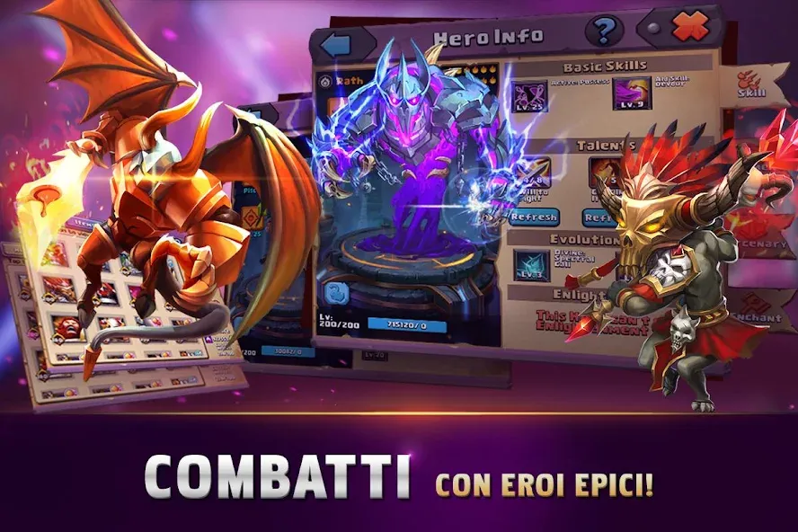 Clash of Lords 2: Italiano (Клэш оф Лордс 2) [МОД: Деньги, Монеты и Меню MOD] Screenshot 2