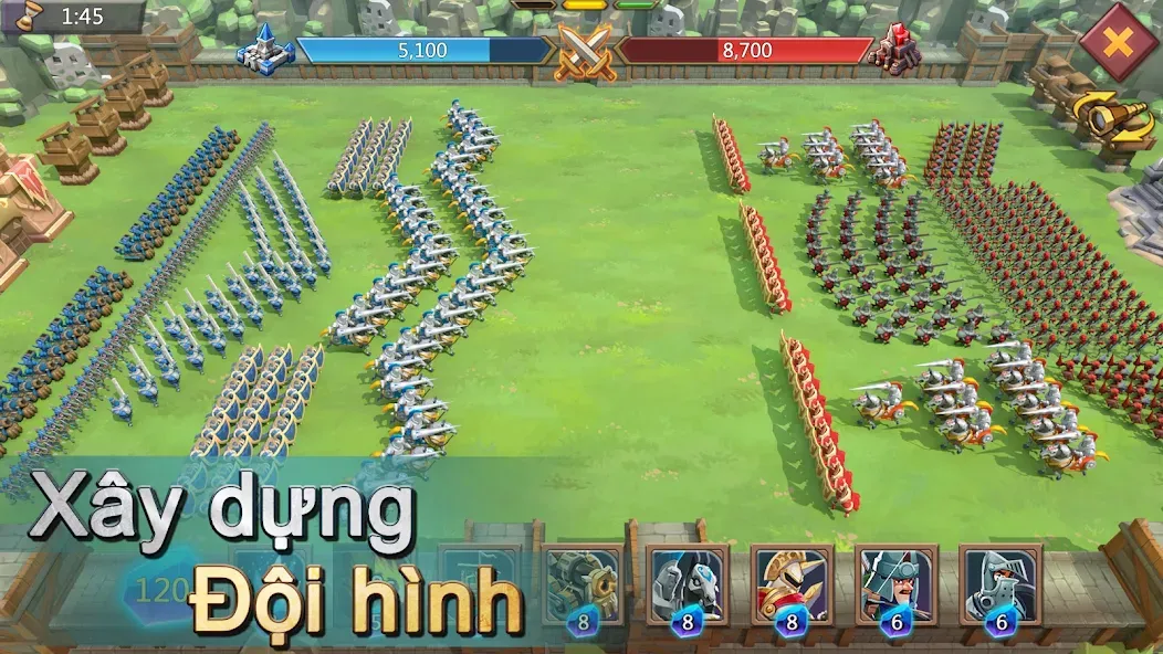 Lords Mobile - Gamota (Лордс Мобиле) [МОД: Все открыто, Дополнительные деньги и Меню MOD] Screenshot 1