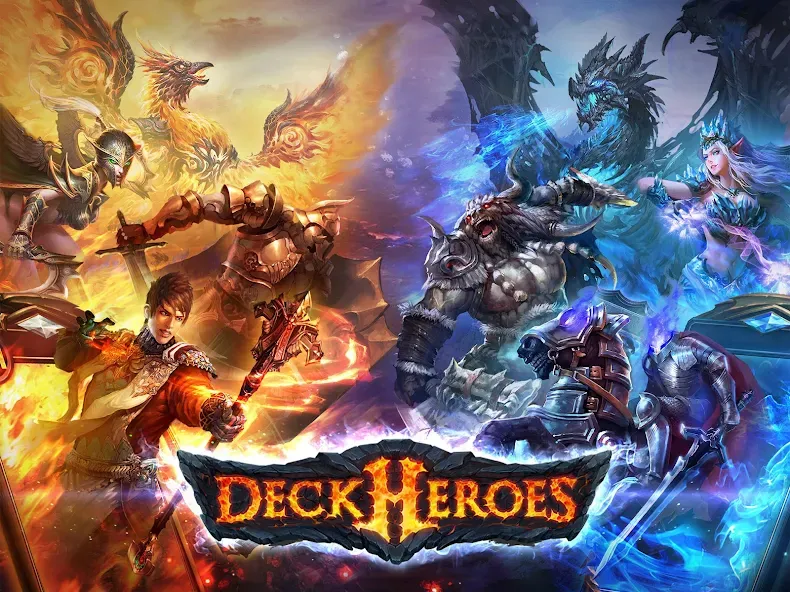Deck Heroes: Legacy (Дек Герои) [МОД: Все открыто, Дополнительные деньги и Меню MOD] Screenshot 1