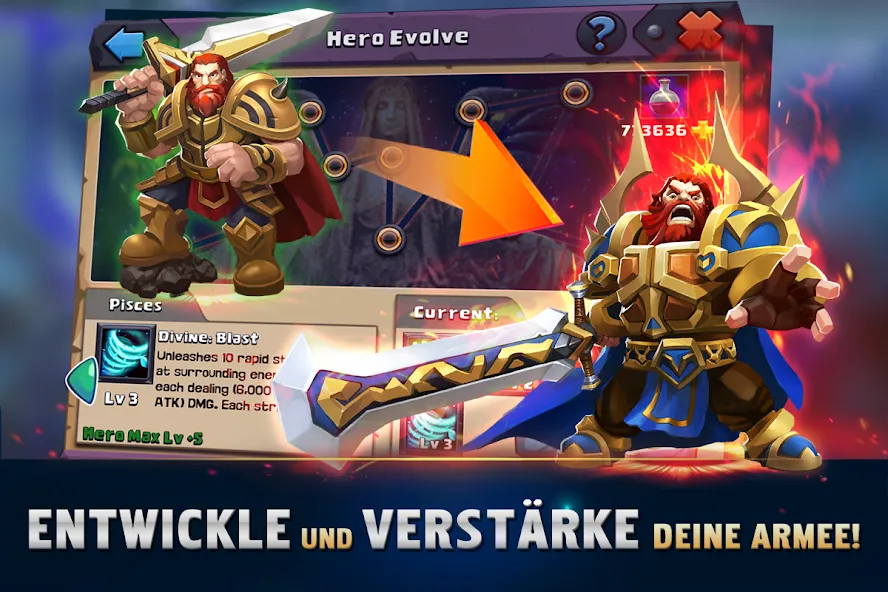 Clash of Lords 2: Ehrenkampf (Клаш оф Лордс 2) [МОД: Меню, Бесконечные монеты и Открытые уровни] Screenshot 1