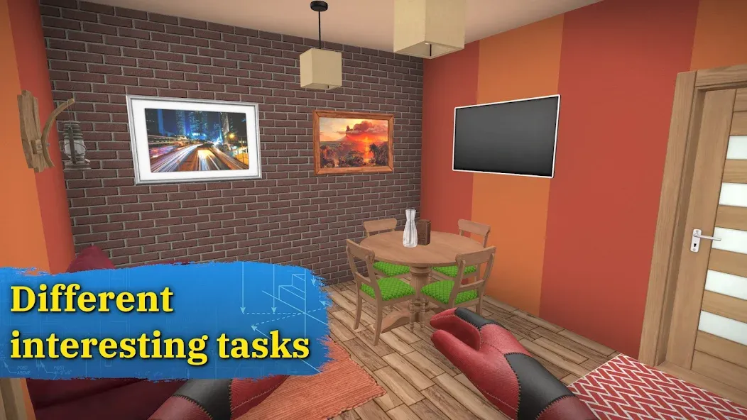 House Flipper: Home Design (Хаус Флиппер) [МОД: Меню, Бесконечные монеты и Открытые уровни] Screenshot 3