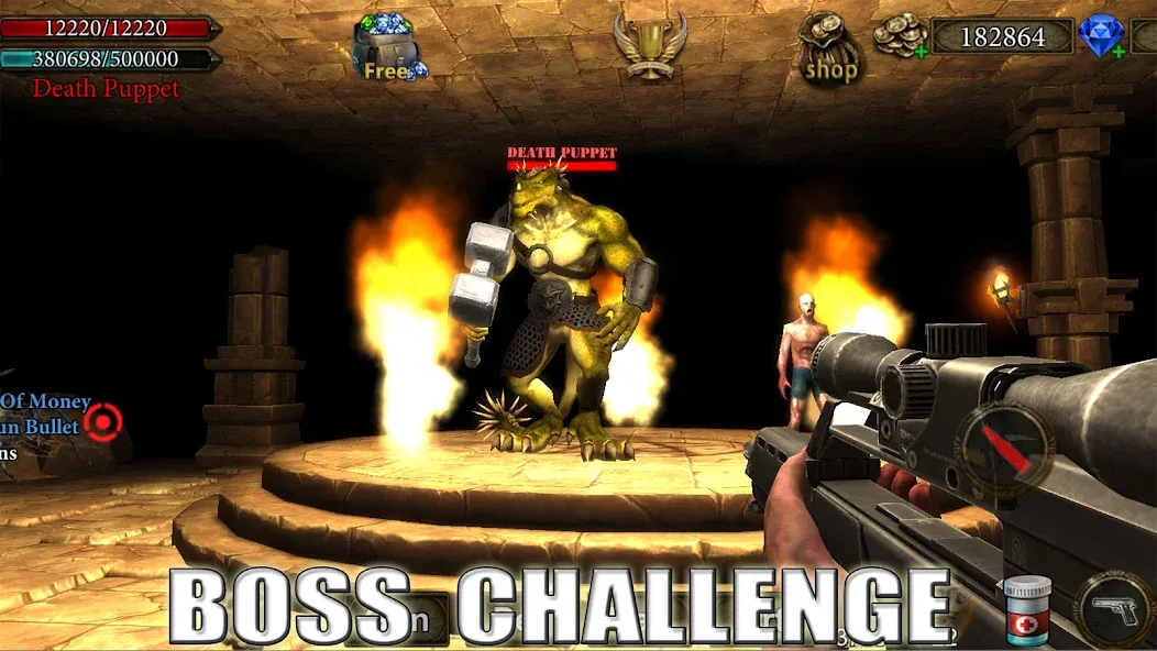 Dungeon Shooter : Dark Temple (Данжен Шутер) [МОД: Много денег, Монет и Все открыто] Screenshot 2