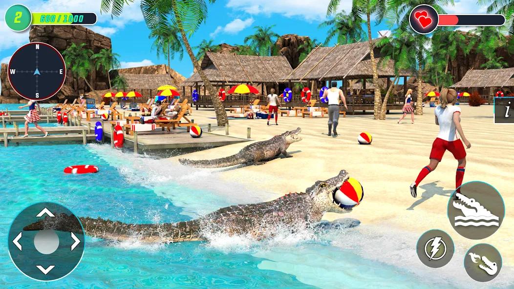 Crocodile Games: Animal Games [МОД: Деньги, Монеты и Меню MOD] Screenshot 2