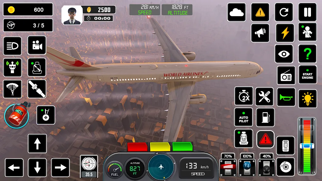 Pilot Flight Simulator Games [МОД: Много денег, Монет и Все открыто] Screenshot 2