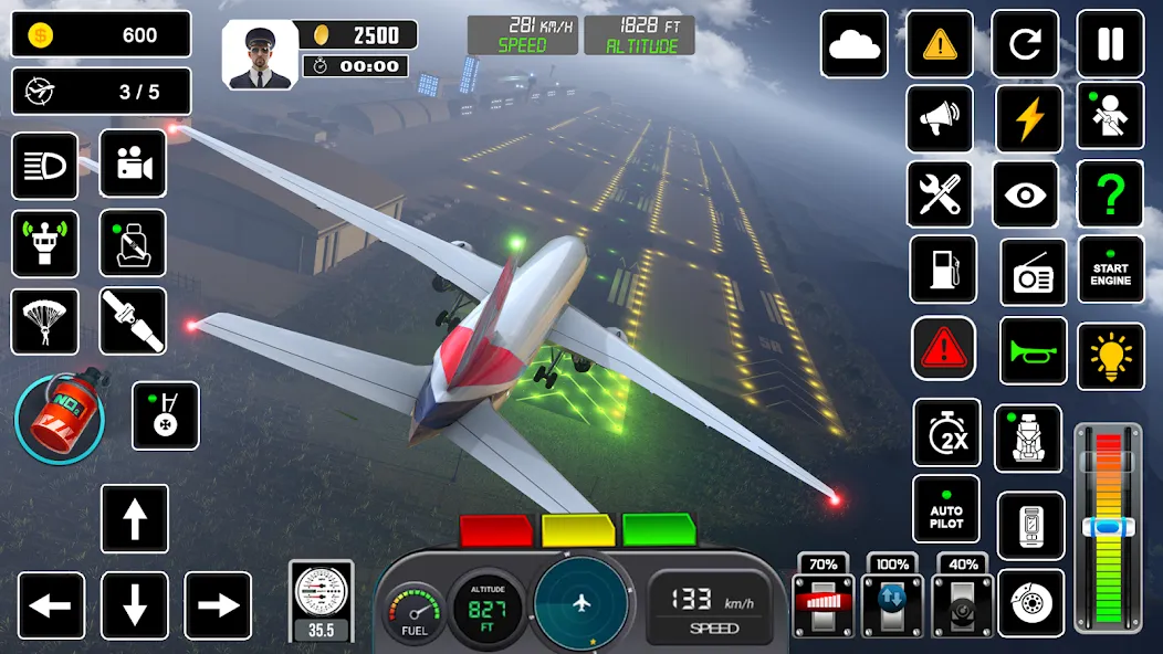 Pilot Flight Simulator Games [МОД: Много денег, Монет и Все открыто] Screenshot 3