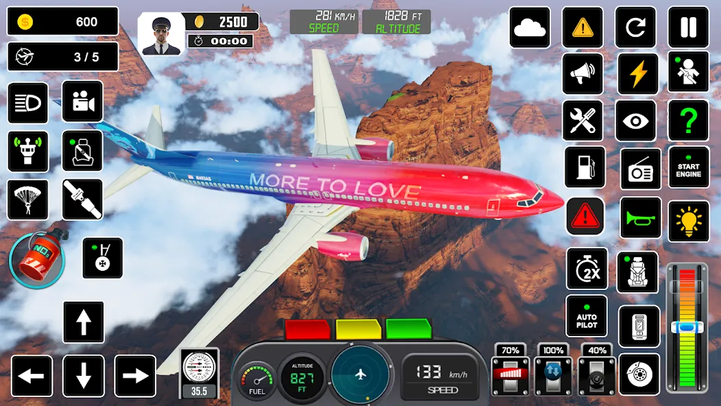 Pilot Flight Simulator Games [МОД: Много денег, Монет и Все открыто] Screenshot 4