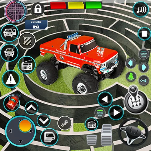 Monster Truck Maze Puzzle Game [МОД: Много денег, Монет и Все открыто] Screenshot 1