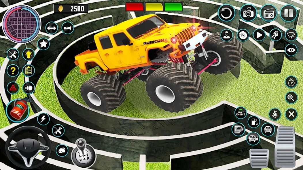 Monster Truck Maze Puzzle Game [МОД: Много денег, Монет и Все открыто] Screenshot 2