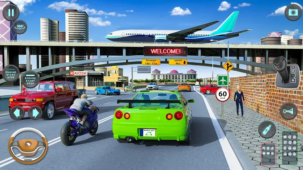 Modern Car Driving School Game [МОД: Много денег, Монет и Все открыто] Screenshot 1