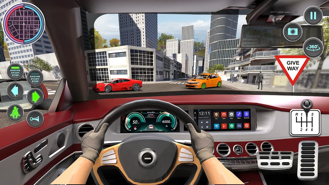 Modern Car Driving School Game [МОД: Много денег, Монет и Все открыто] Screenshot 2